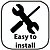 Easy to install NON TRANSPARENT